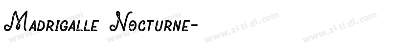 Madrigalle Nocturne字体转换